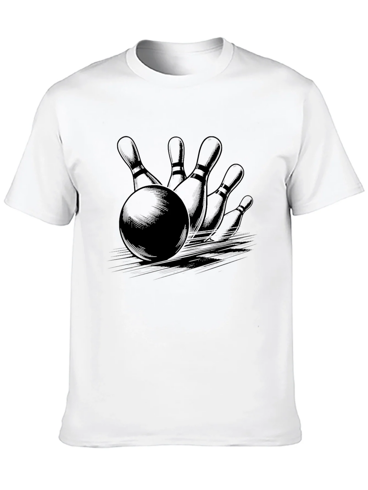 Bowling Strike Graphic Tee - Classic Black product image 9