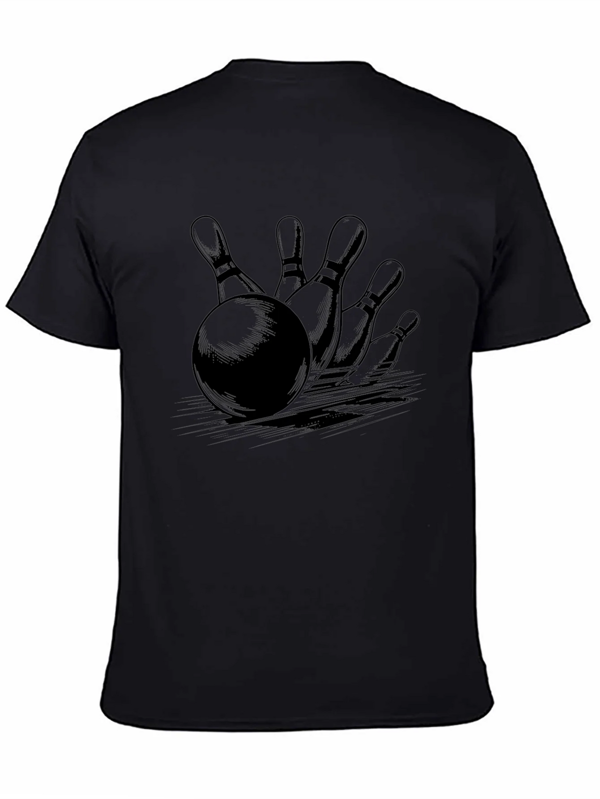 Bowling Strike Graphic Tee - Classic Black product image 4
