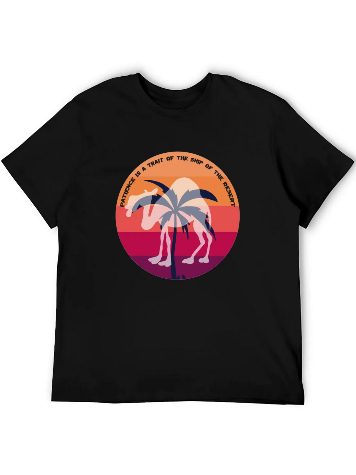 Patience Desert Camel T-Shirt - Unique Graphic Tee product image 5