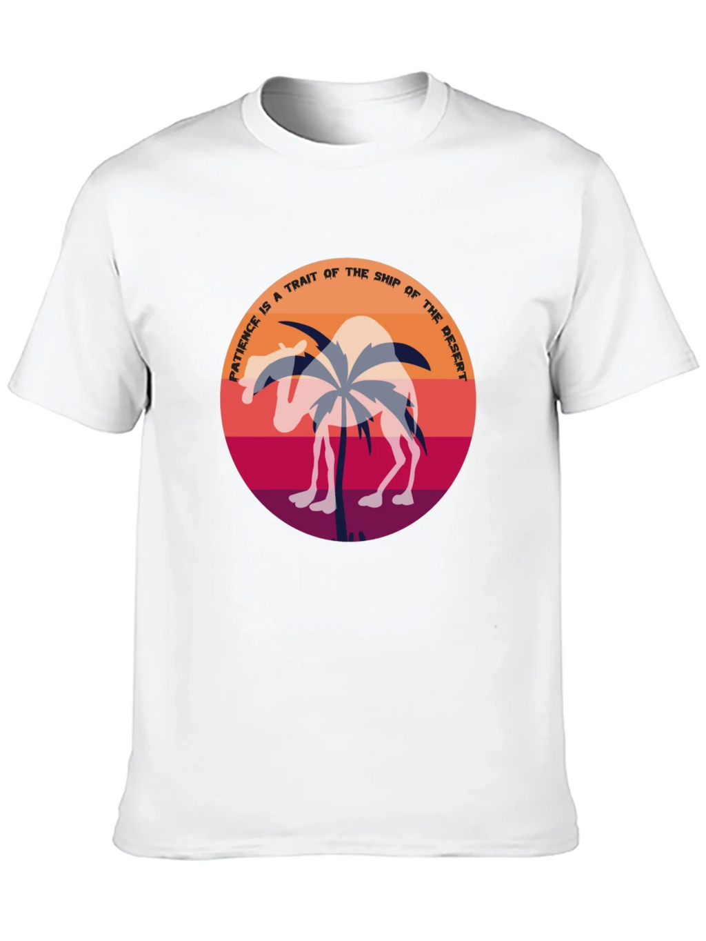 Patience Desert Camel T-Shirt - Unique Graphic Tee product image 9