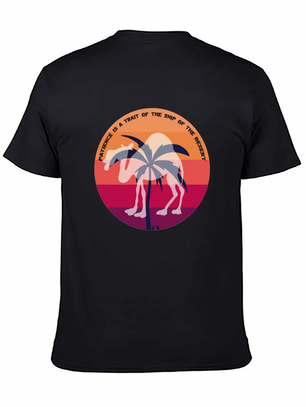 Patience Desert Camel T-Shirt - Unique Graphic Tee product image 4