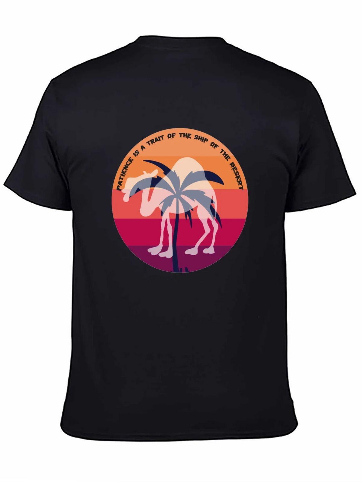 Patience Desert Camel T-Shirt - Unique Graphic Tee product image 4