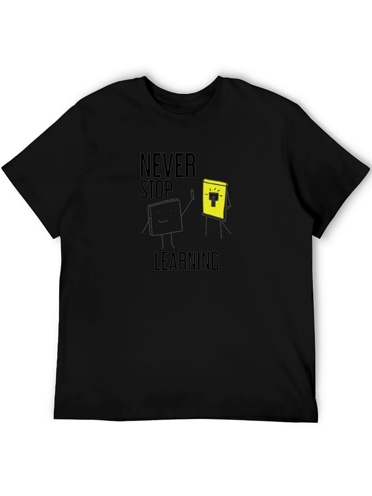 Never Stop Learning Graphic Tee - Black product image 5