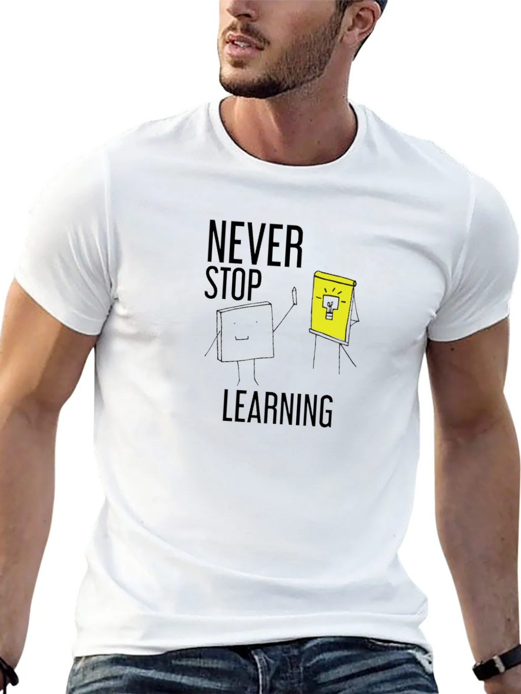 Never Stop Learning Graphic Tee - Black product image 9