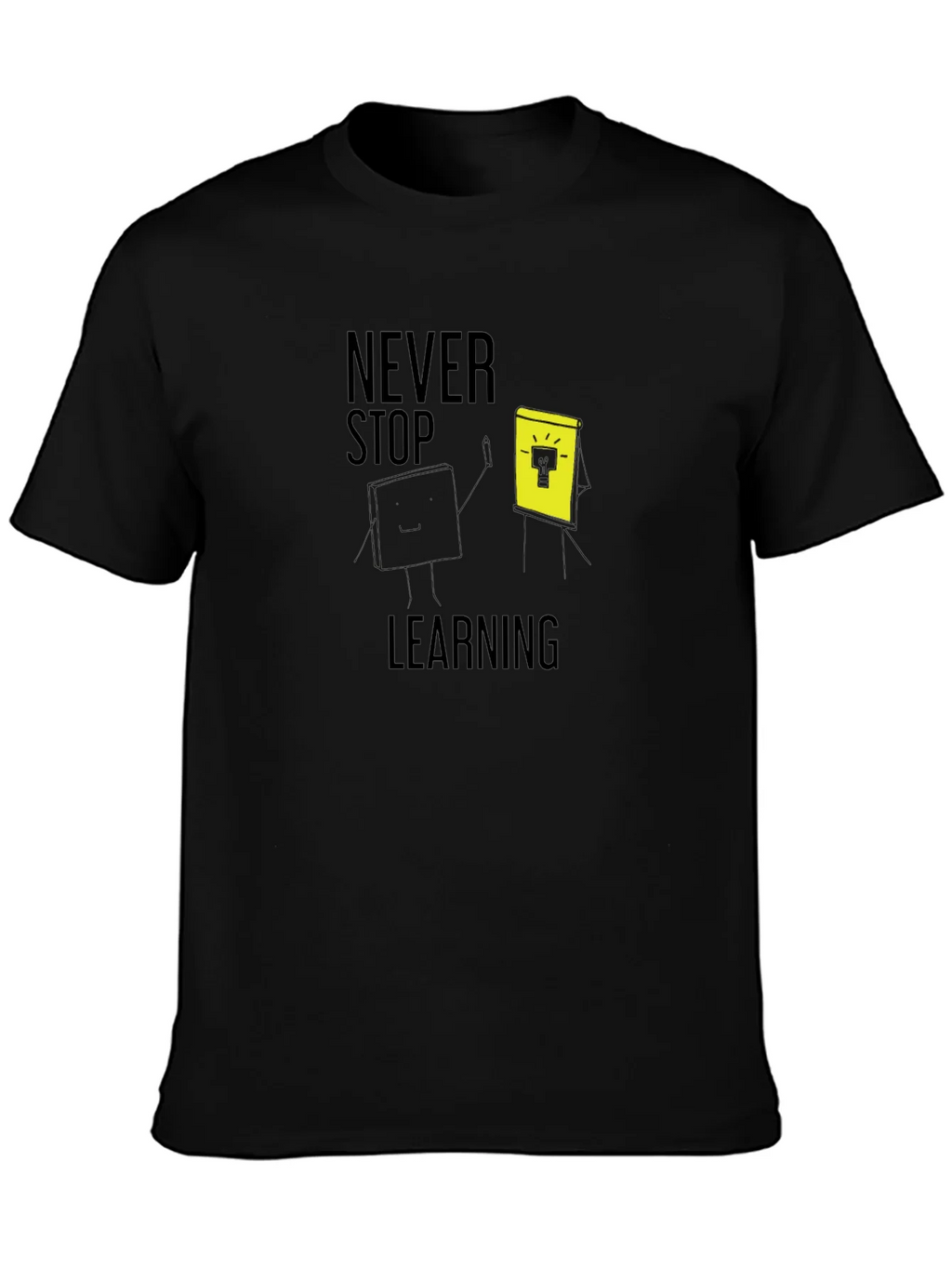 Never Stop Learning Graphic Tee - Black product image 3