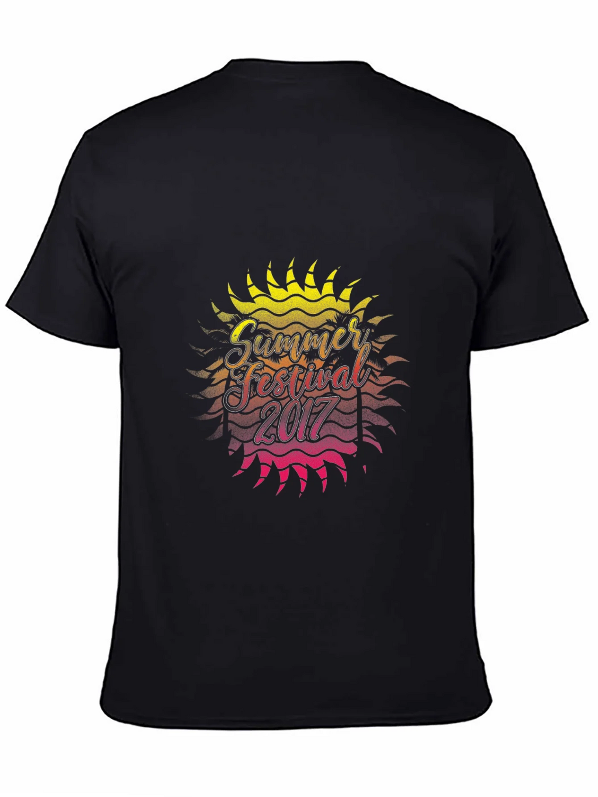 Summer Festival 2017 Graphic Black T-Shirt product image 3