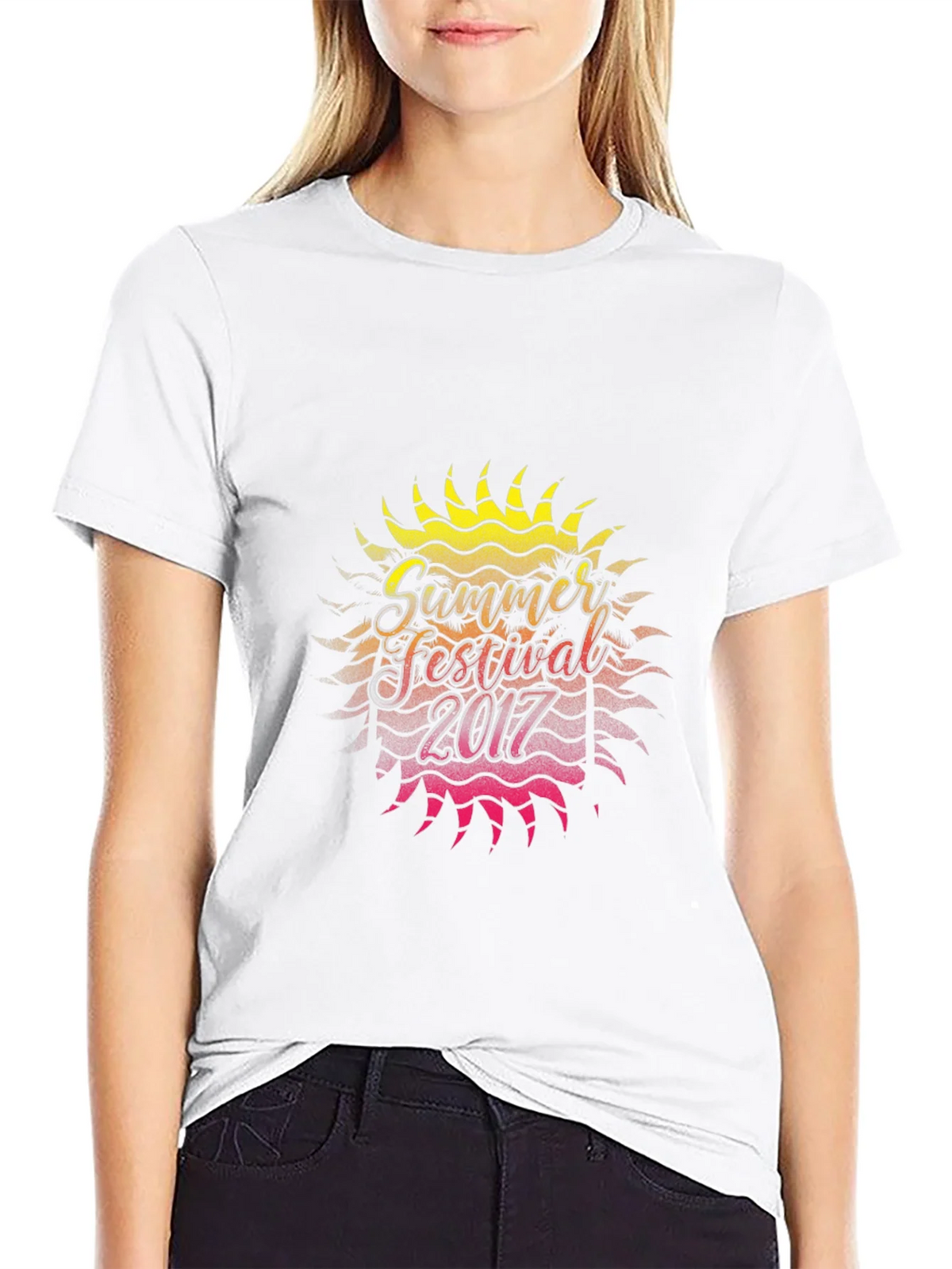 Summer Festival 2017 Graphic Black T-Shirt product image 5