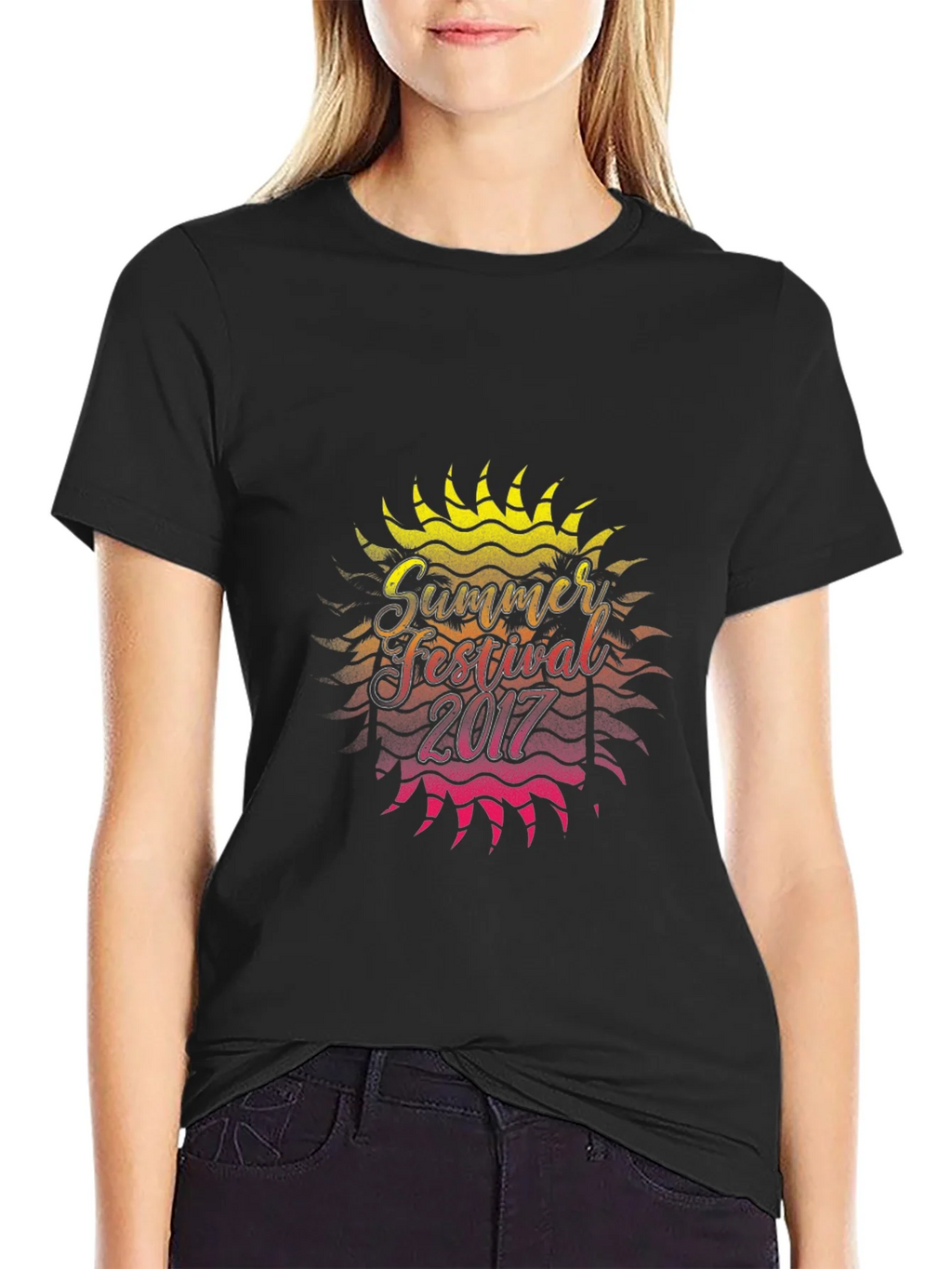 Summer Festival 2017 Graphic Black T-Shirt product image 1