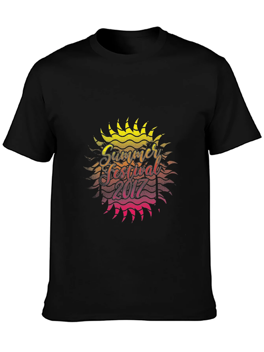 Summer Festival 2017 Graphic Black T-Shirt product image 2