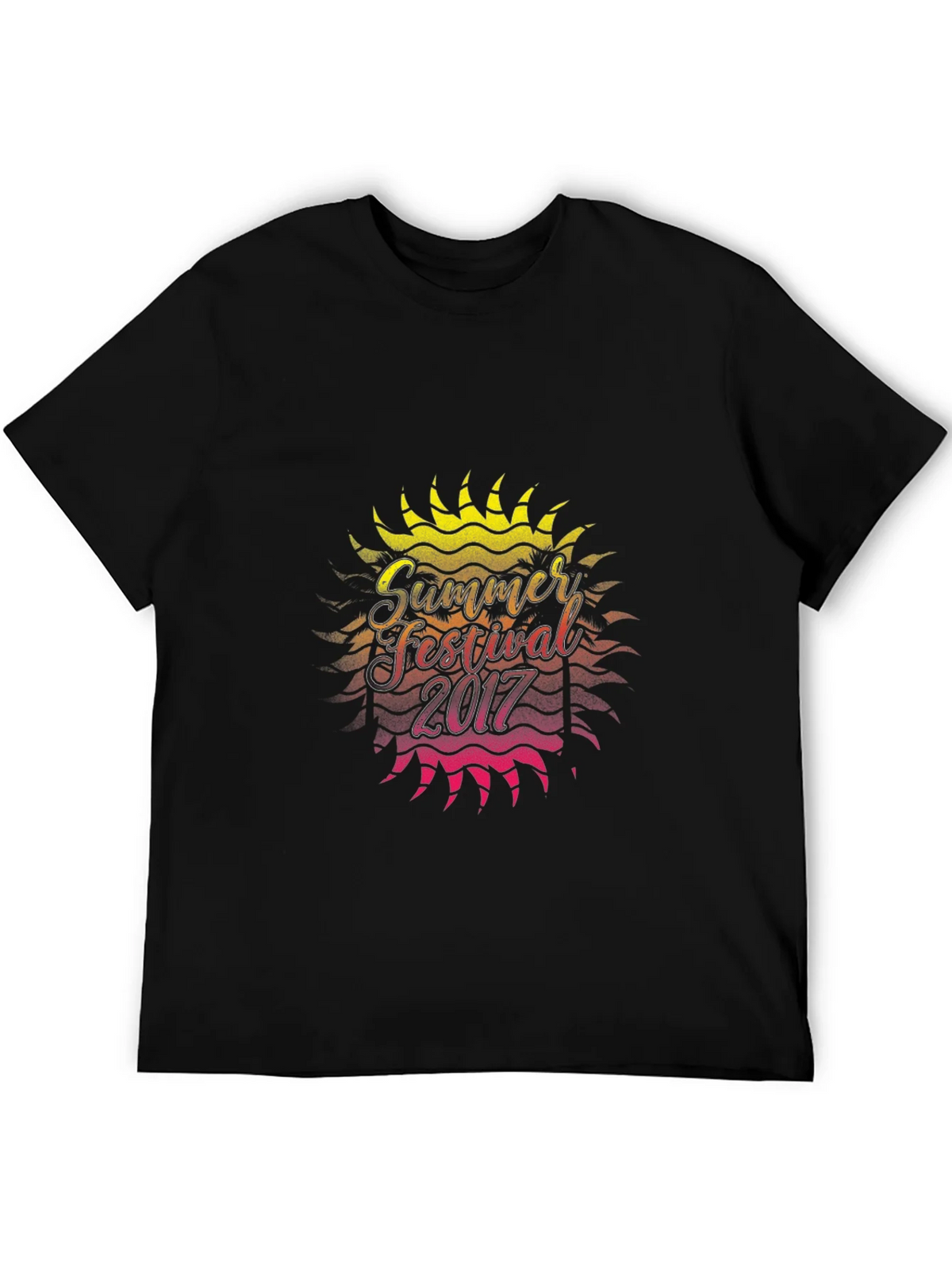 Summer Festival 2017 Graphic Black T-Shirt product image 4