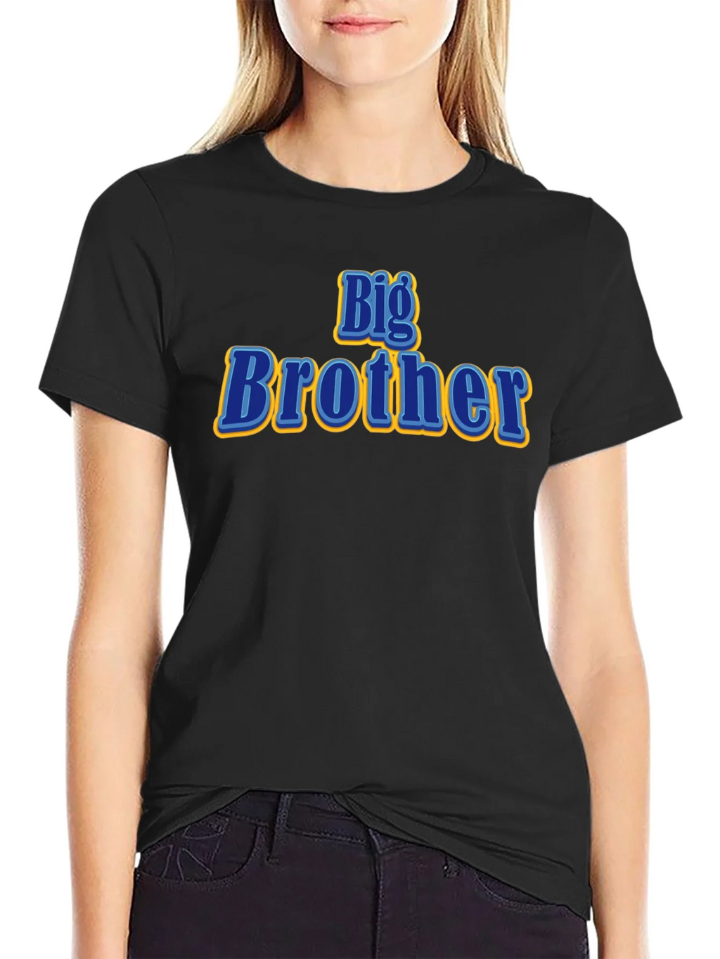 Big Brother Graphic T-Shirt - Black Cotton Tee product image 2