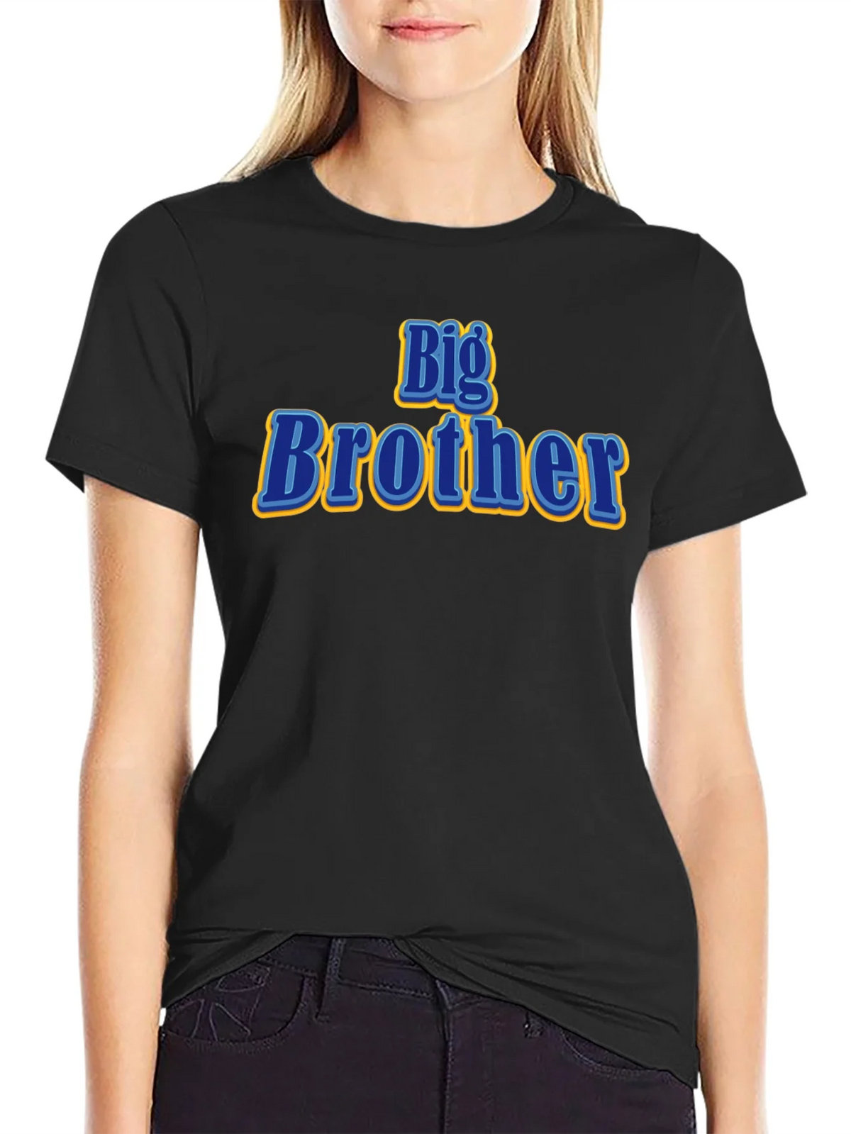 Big Brother Graphic T-Shirt - Black Cotton Tee product image 2