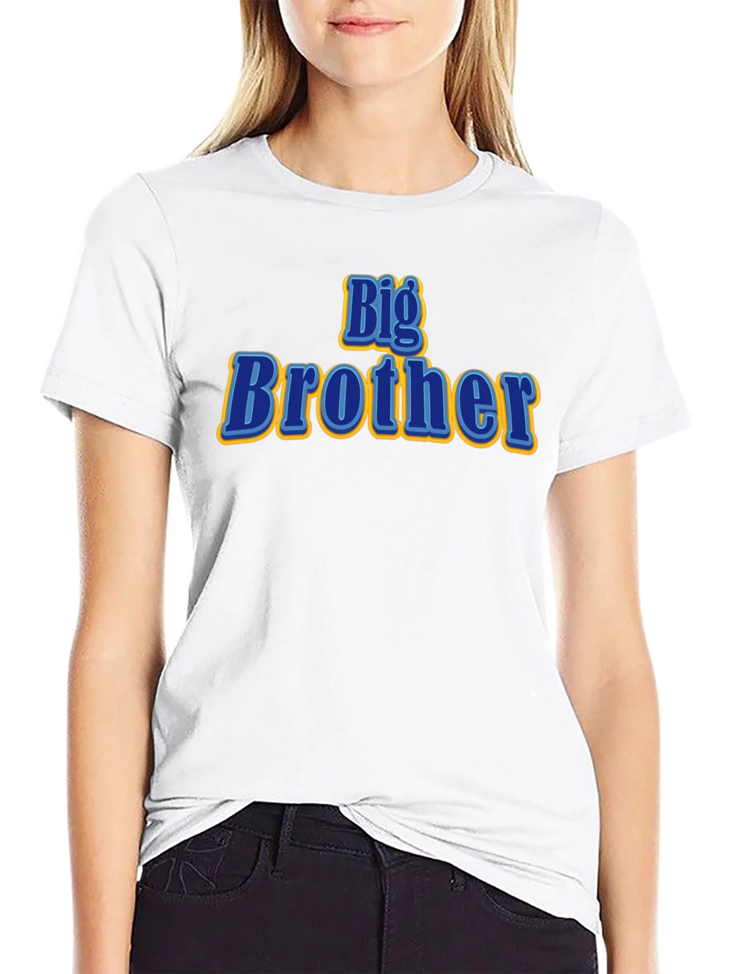 Big Brother Graphic T-Shirt - Black Cotton Tee product image 5