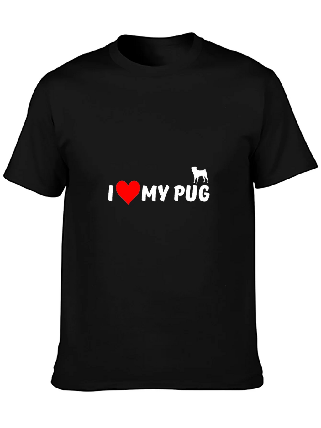 I Heart My Pug T-Shirt - Black product image 3