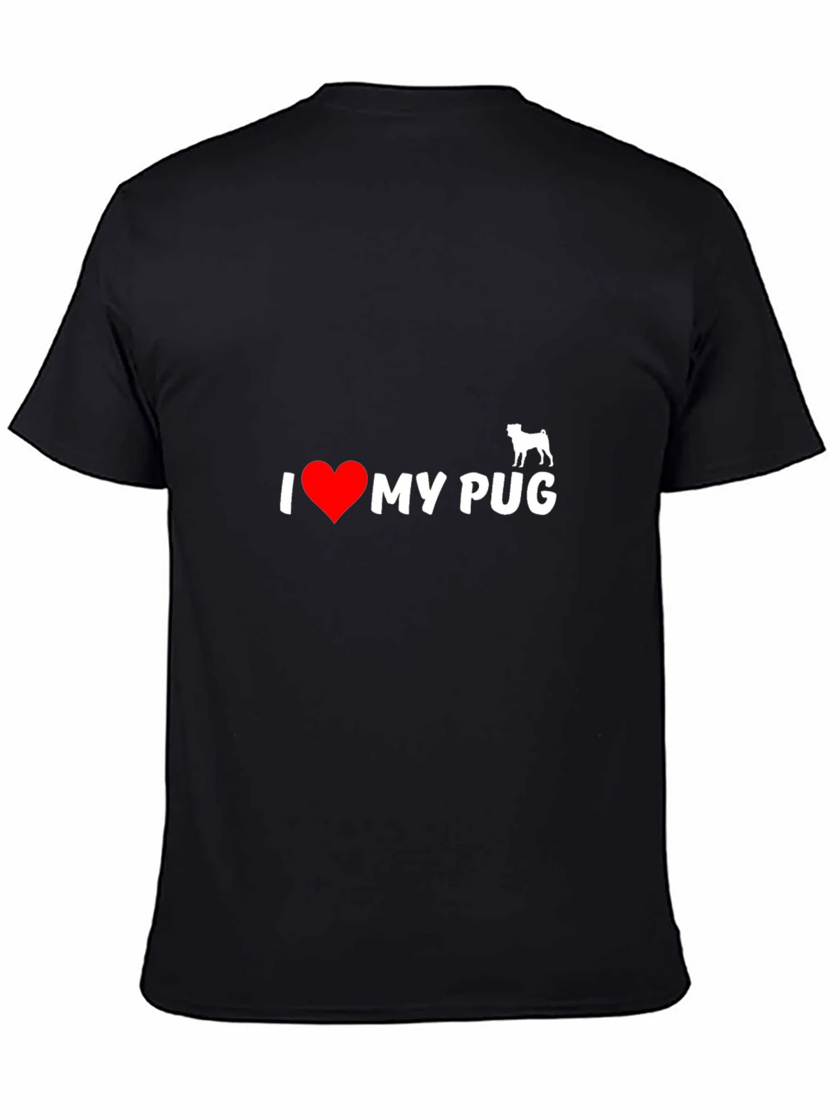 I Heart My Pug T-Shirt - Black product image 4