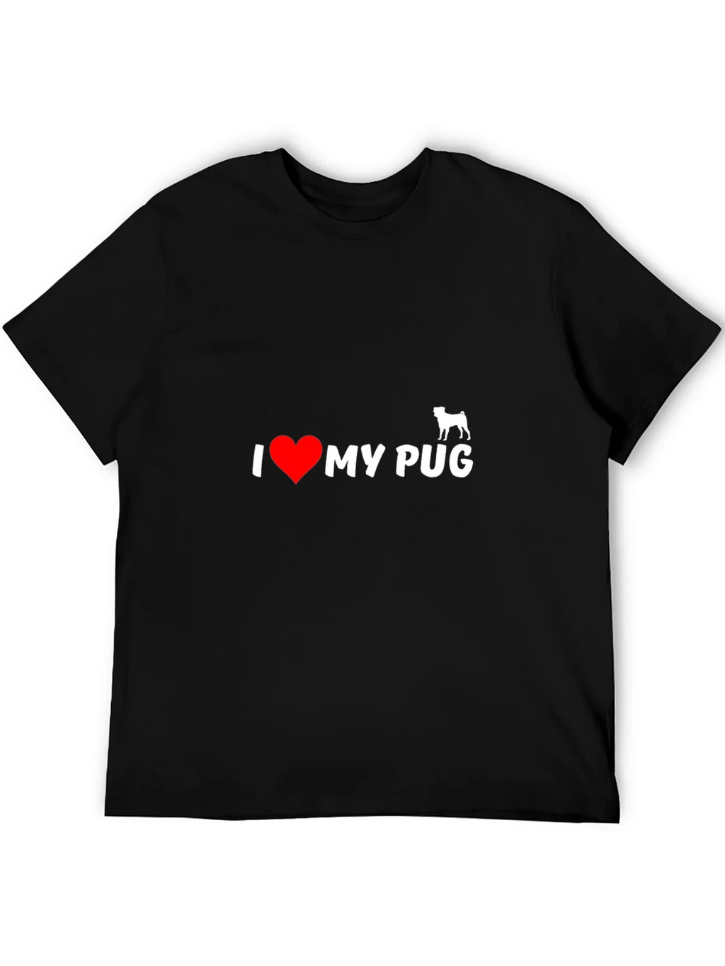 I Heart My Pug T-Shirt - Black product image 5