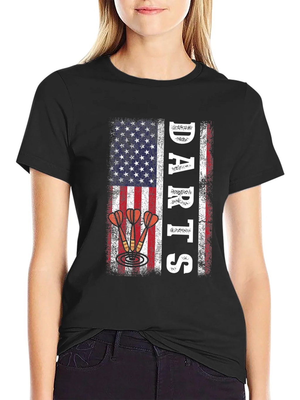 Darts American Flag Patriotic T-Shirt product image 2