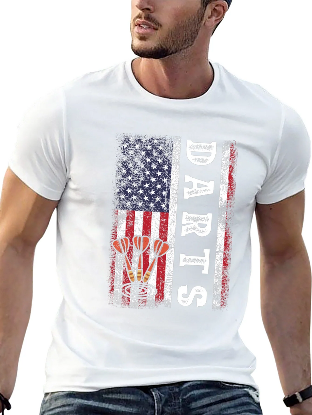 Darts American Flag Patriotic T-Shirt product image 9