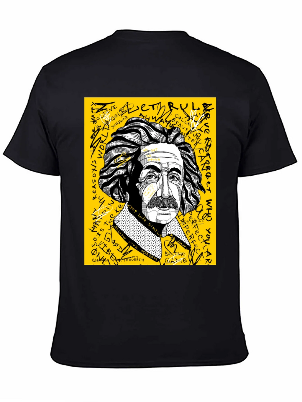 Einstein Graphic Print Mens T-Shirt product image 4