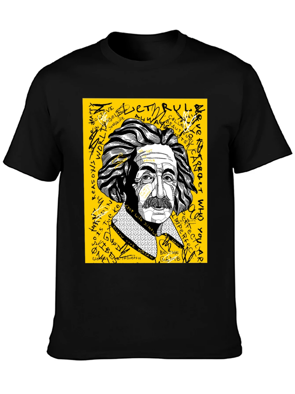 Einstein Graphic Print Mens T-Shirt product image 3