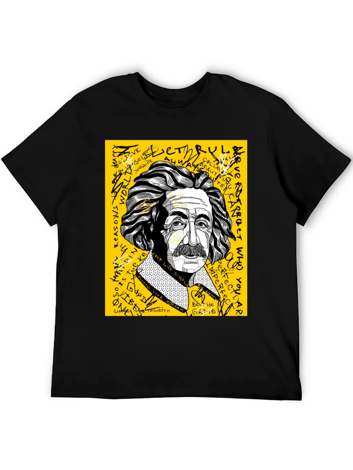 Einstein Graphic Print Mens T-Shirt product image 5