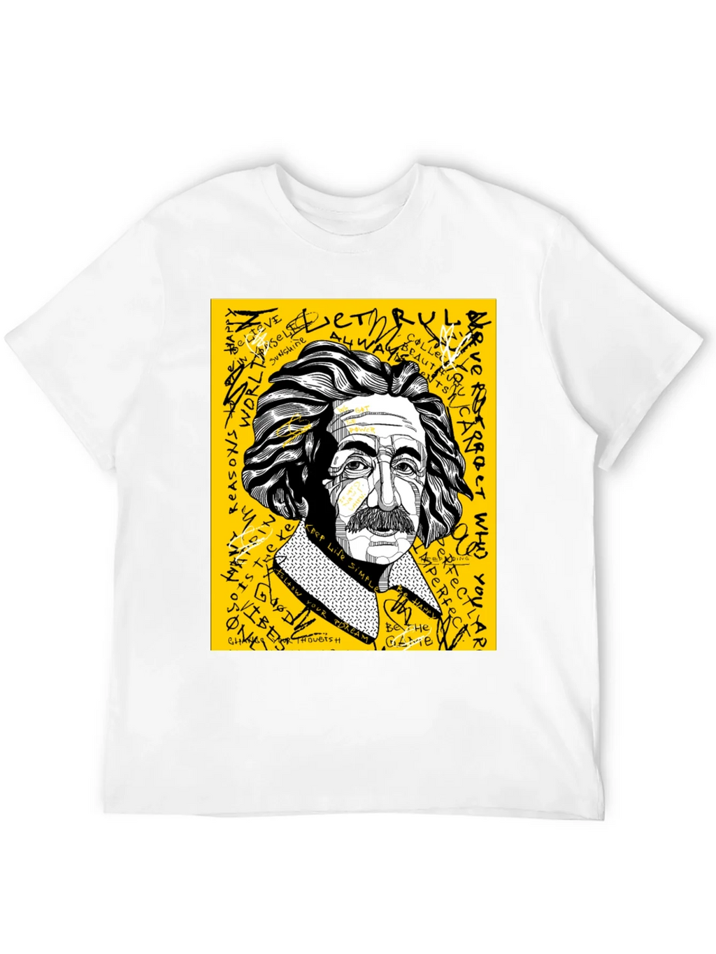 Einstein Graphic Print Mens T-Shirt product image 10