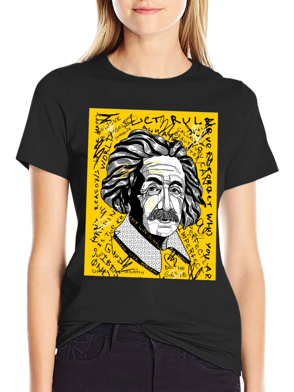 Einstein Graphic Print Mens T-Shirt product image 2
