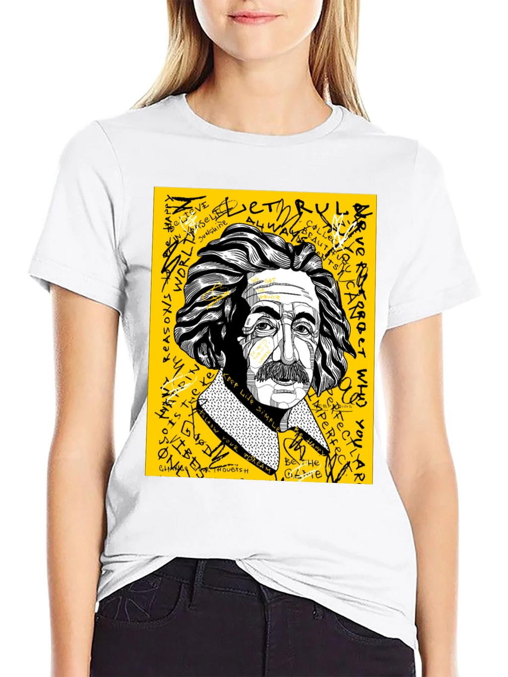 Einstein Graphic Print Mens T-Shirt product image 7