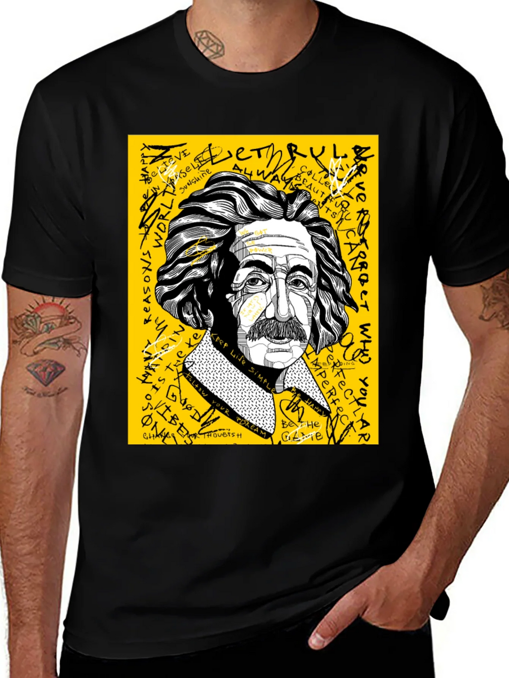 Einstein Graphic Print Mens T-Shirt product image 1
