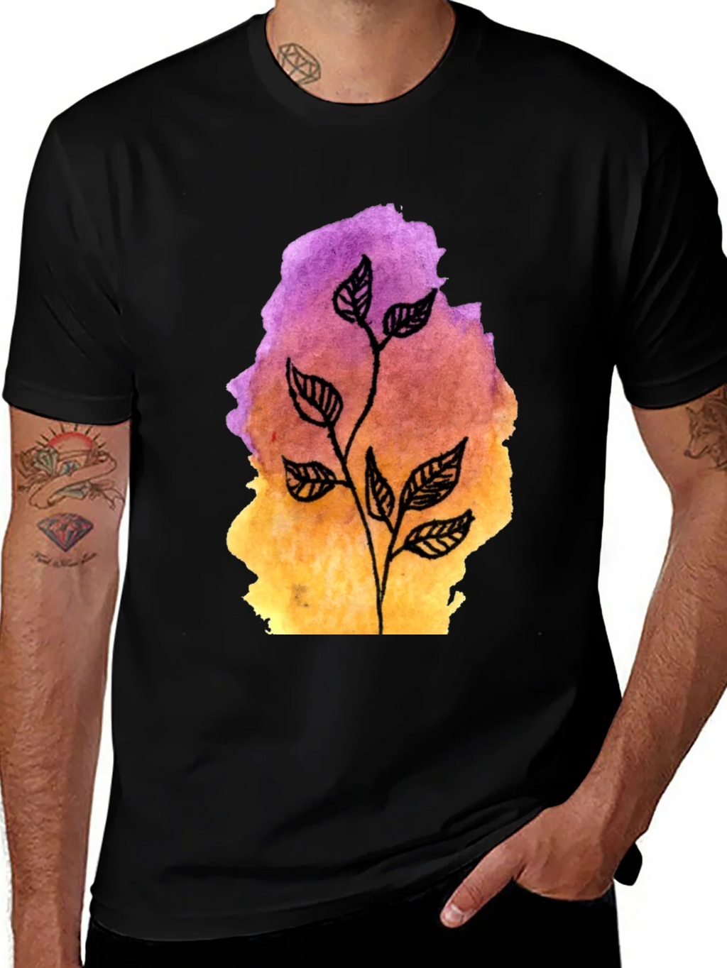 Botanical Watercolor T-Shirt product image 1