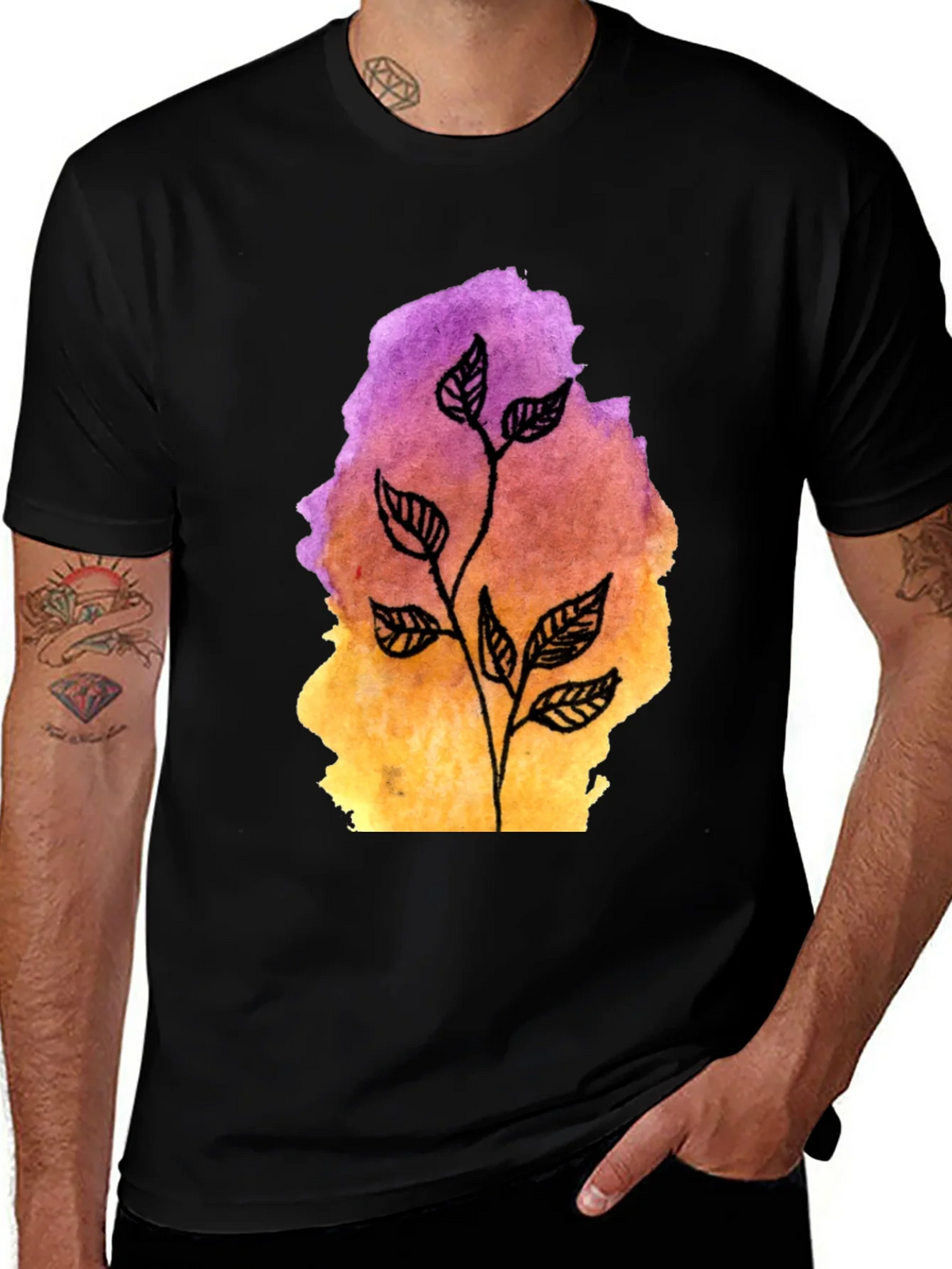 Botanical Watercolor T-Shirt product image 1