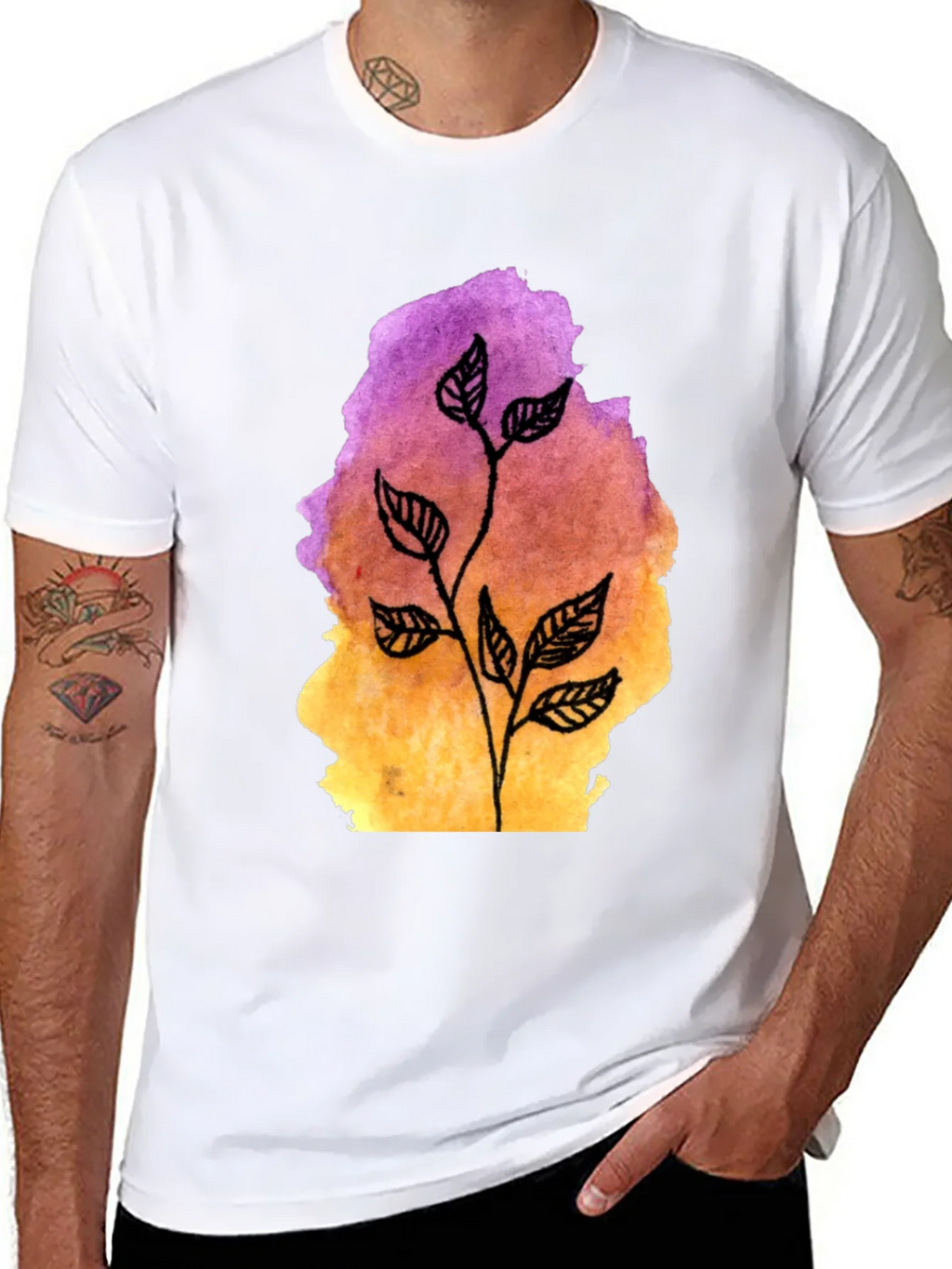 Botanical Watercolor T-Shirt product image 7