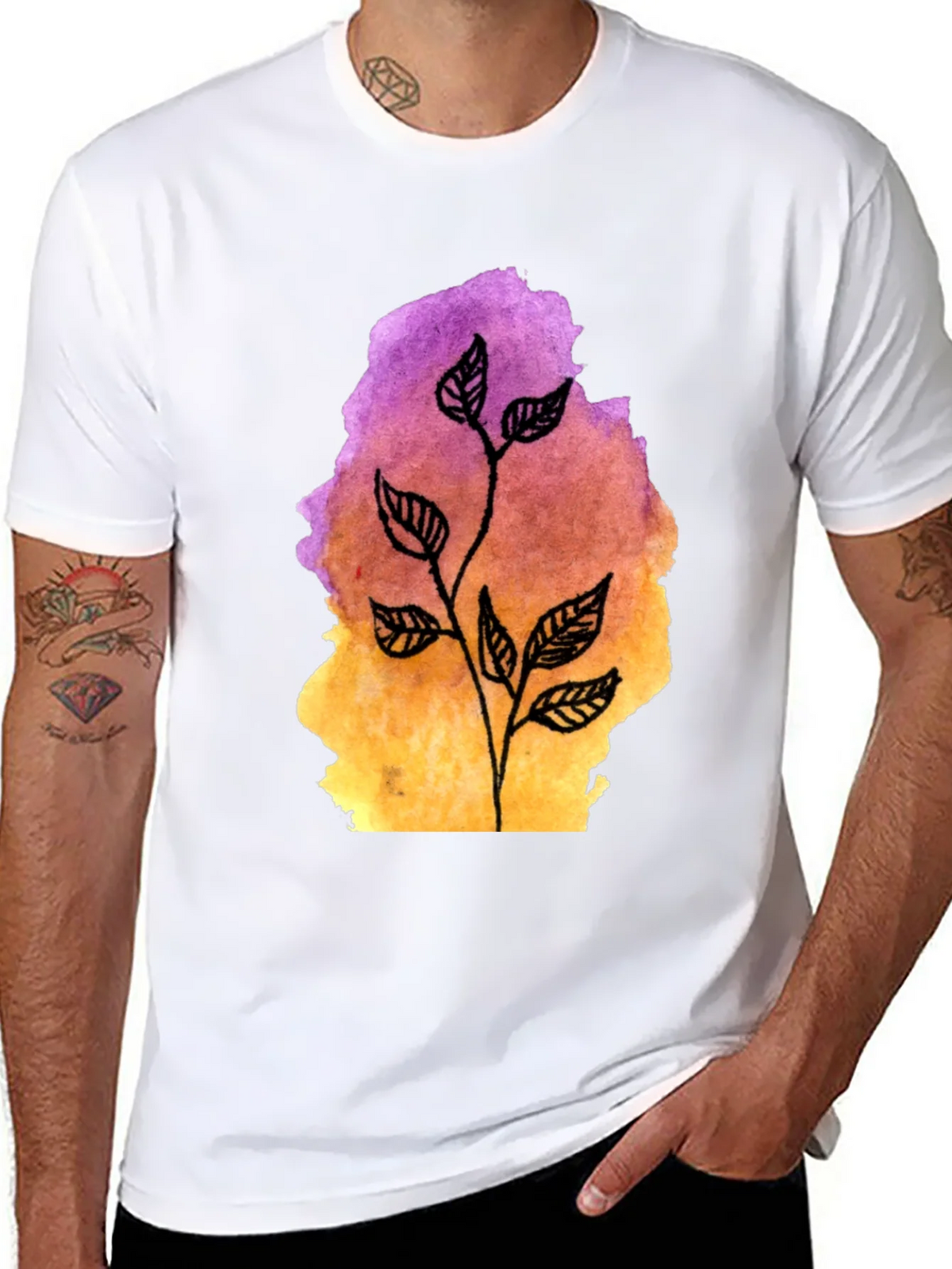 Botanical Watercolor T-Shirt product image 7