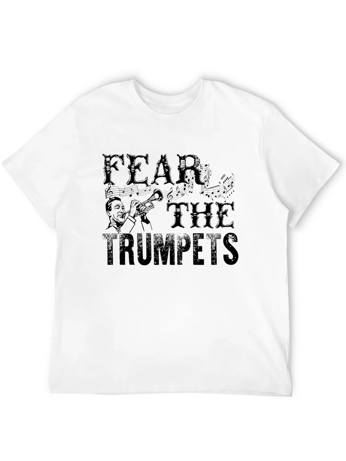 Fear The Trumpets Black T-Shirt Graphic Print product image 11