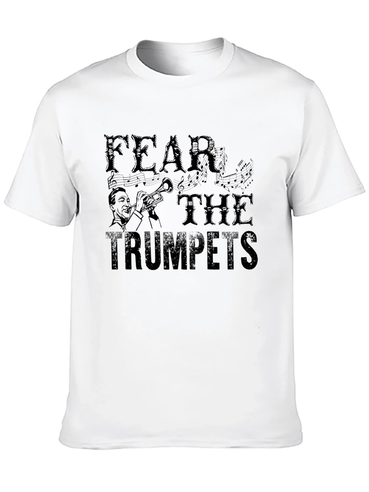 Fear The Trumpets Black T-Shirt Graphic Print product image 9