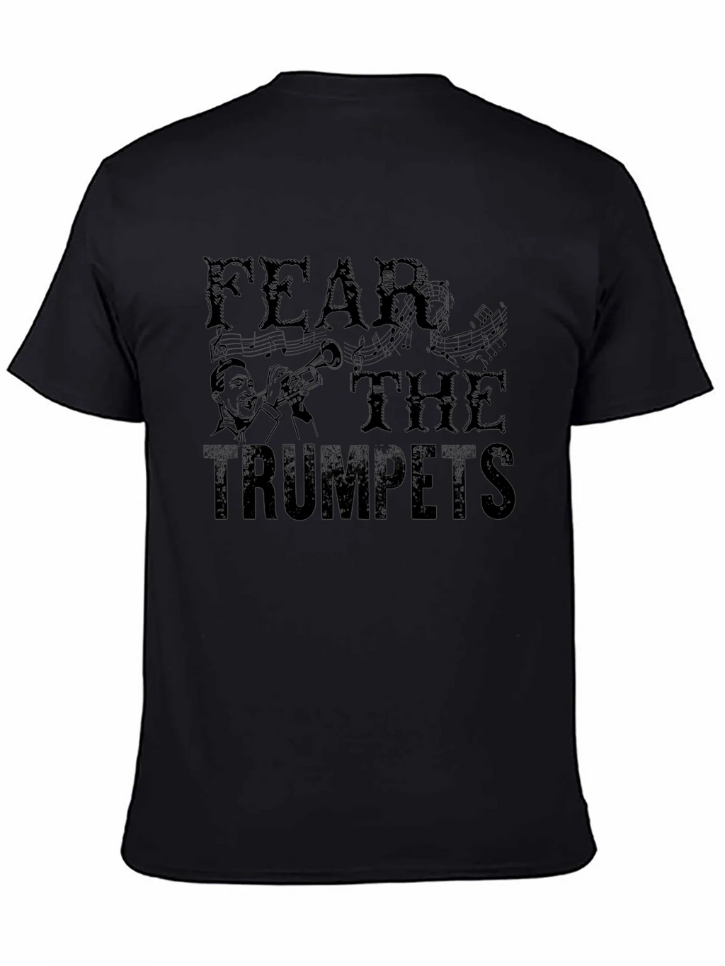 Fear The Trumpets Black T-Shirt Graphic Print product image 4