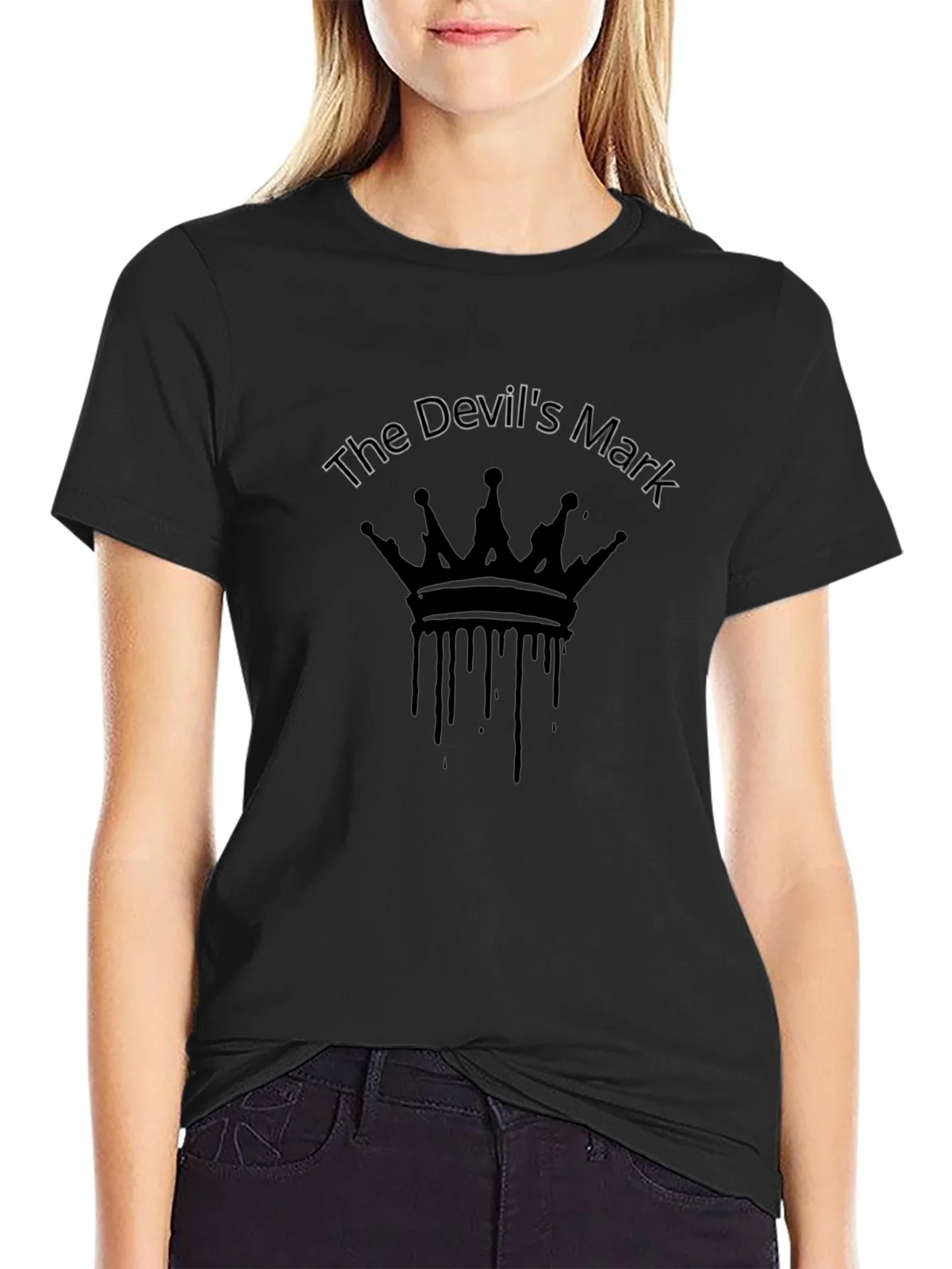 The Devils Mark Graphic T-Shirt - Black product image 1