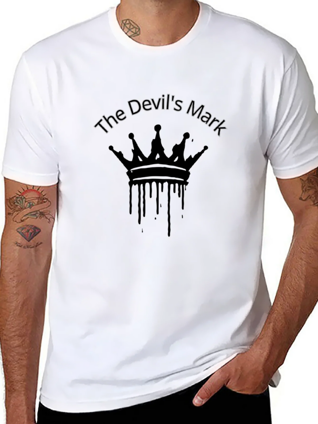The Devils Mark Graphic T-Shirt - Black product image 6