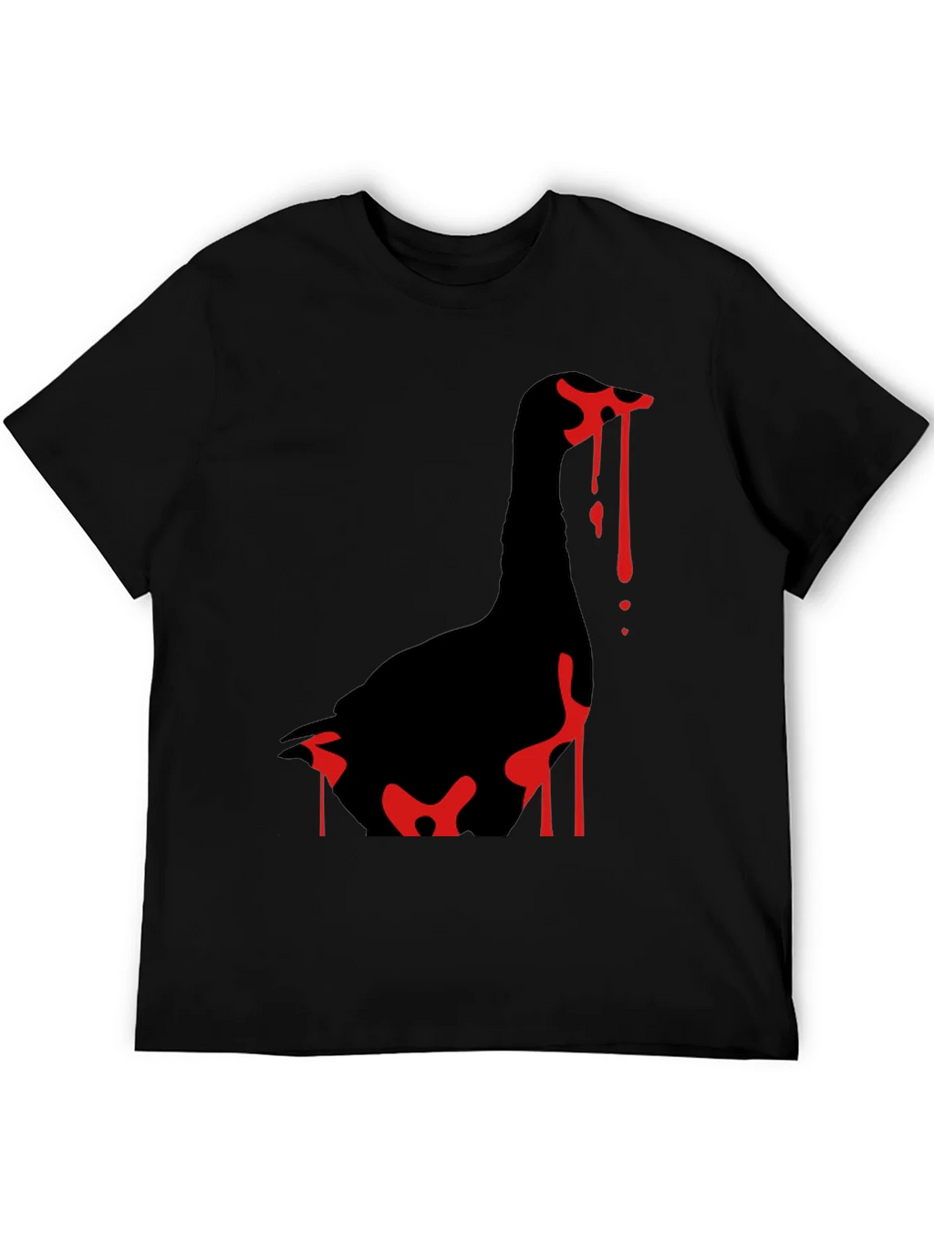 Goose Attack Black T-Shirt product image 5