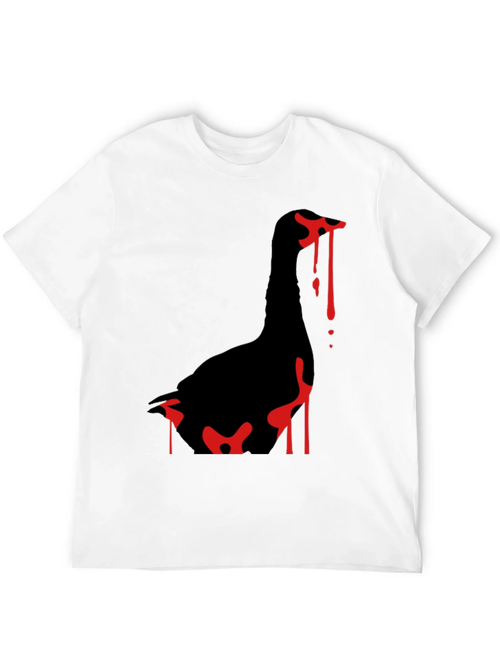 Goose Attack Black T-Shirt product image 11