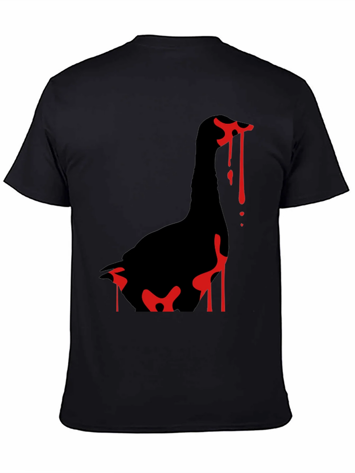 Goose Attack Black T-Shirt product image 4