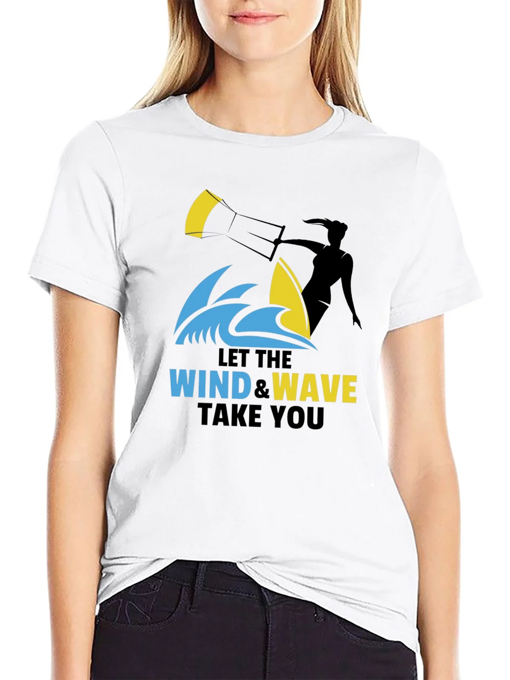 Wind & Wave Graphic T-Shirt: Kitesurfing Adventure Tee product image 7