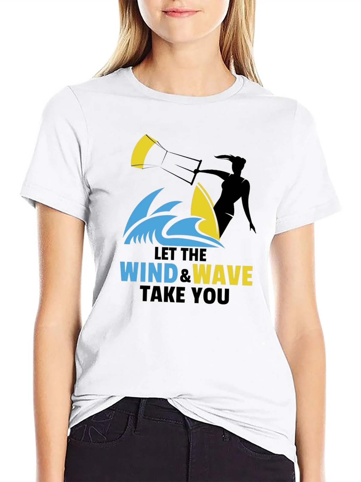Wind & Wave Graphic T-Shirt: Kitesurfing Adventure Tee product image 7