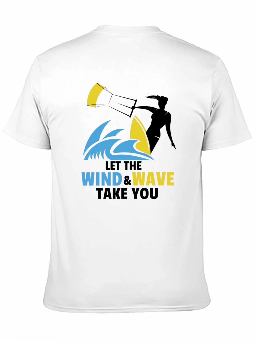 Wind & Wave Graphic T-Shirt: Kitesurfing Adventure Tee product image 8