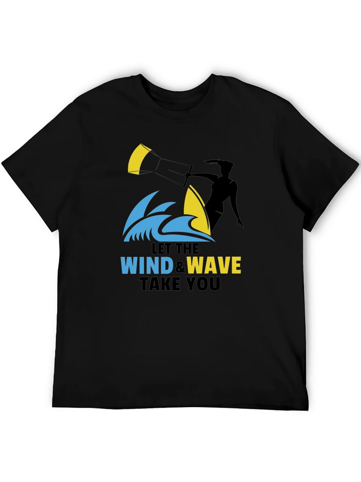Wind & Wave Graphic T-Shirt: Kitesurfing Adventure Tee product image 4