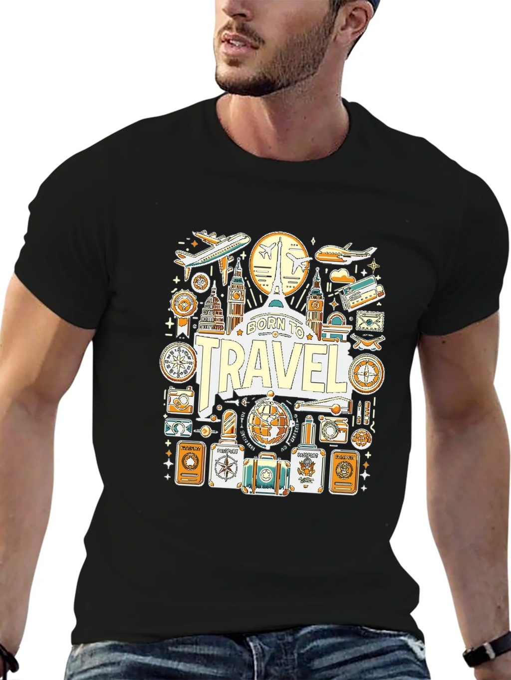 Born to Travel Graphic T-Shirt product image 6