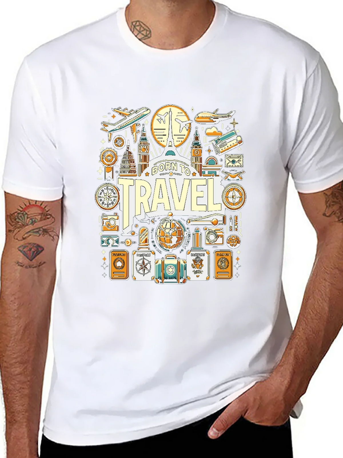 Born to Travel Graphic T-Shirt product image 7