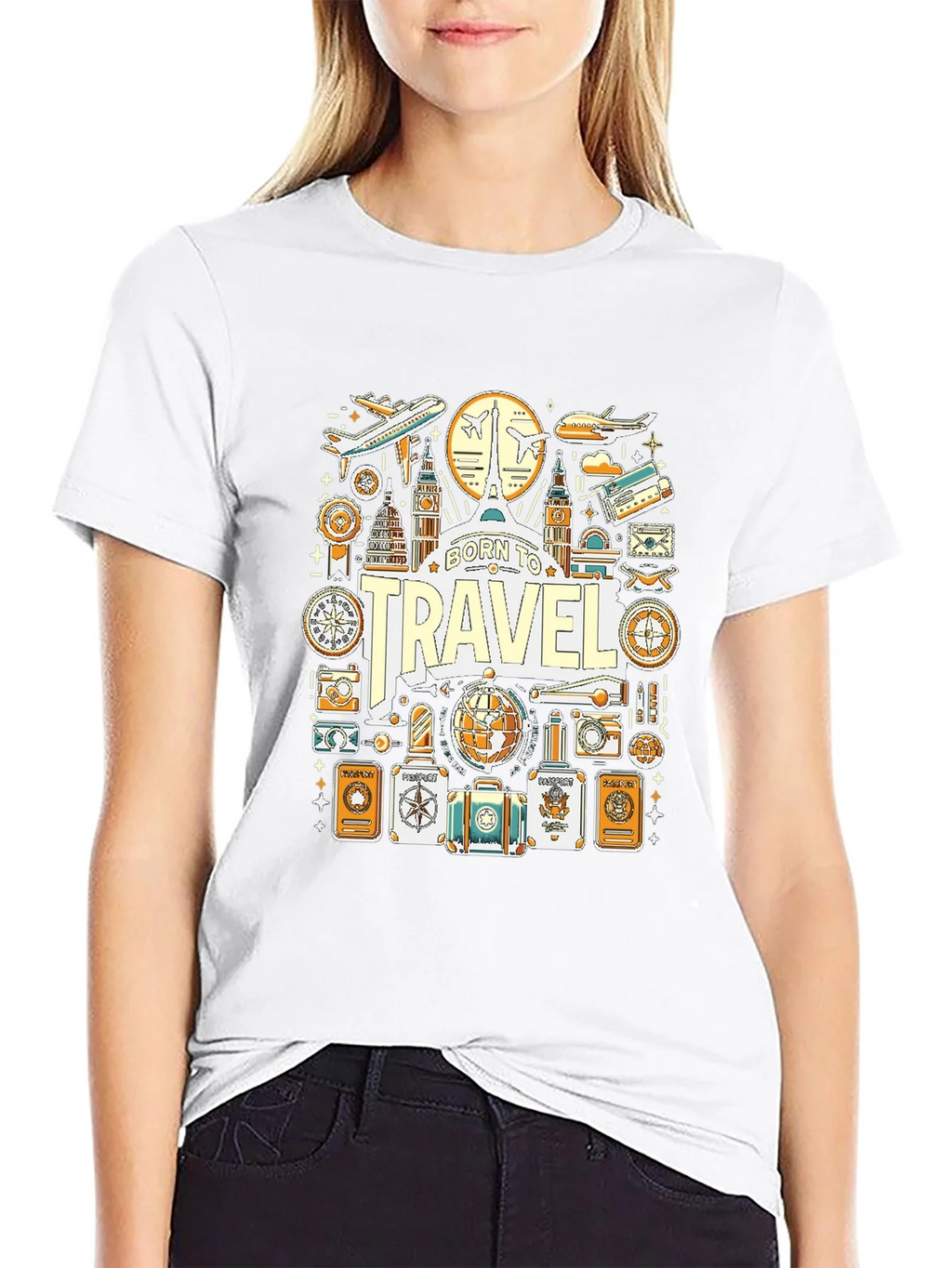Born to Travel Graphic T-Shirt product image 8
