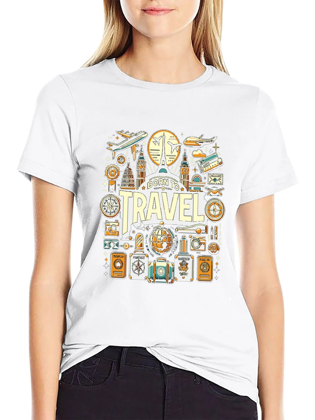 Born to Travel Graphic T-Shirt product image 8
