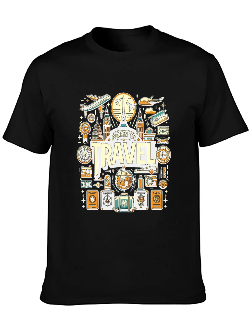 Born to Travel Graphic T-Shirt product image 3